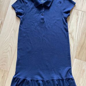 GEORGE キッズポロシャツワンピース ネイビー Y10~12