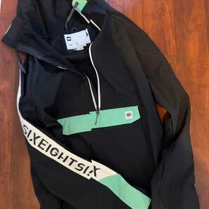 美品 来季用に 上下セット シックスエイトシックス 686 スノボウエア WATERPROOF ANORAKJKT + PANT