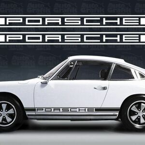  Porsche 911 911R side decal white color 