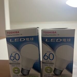 新品2個セット LED電球 LDA6N-H/60W (昼白色)