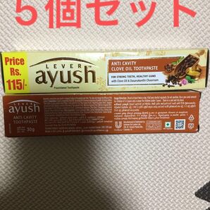 Ayush アーユルヴェーダ歯磨き粉5個セット