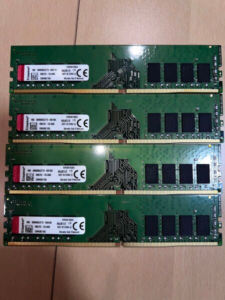 キングストン DDR4 2666 8GBメモリx4枚(32GB) デスクトップ