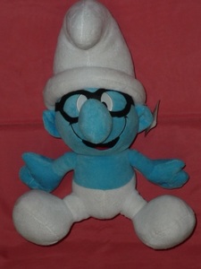  ultra rare!2011 year Smurf character BIG soft toy ( not for sale )