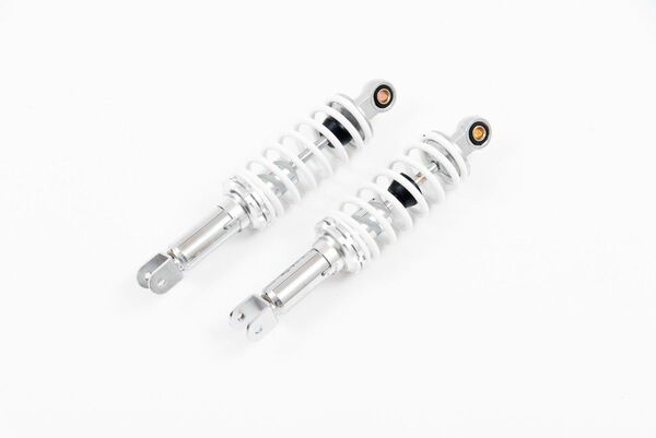 280mm リアサスペンション 汎用品 白 コの字 マジェスティ125 シグナスX BW'S ローダウン B557