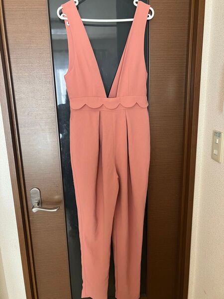 オールインワン サロペット MLIA ピンク 裏地あり ポケットあり M
