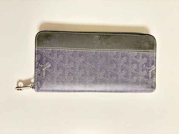 GOYARD ゴヤール ヘリンボーン柄 ラウンドファスナー 長財布