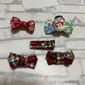 262 クリスマス ヘアクリップ ベビーヘアクリップ キッズヘアクリップ ハンドメイド