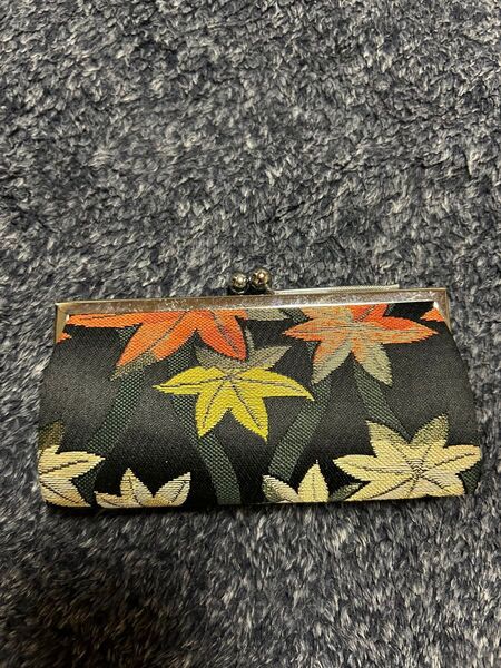 工芸品 民芸品 紅葉がま口財布