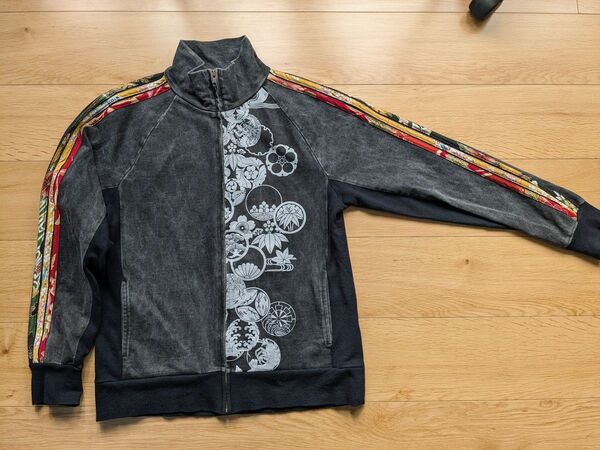 泥棒日記 トラックジャケット ジャージ 和柄 家紋 ジャージ トラックジャケット