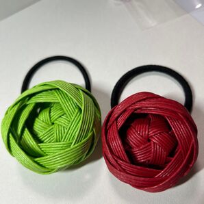ヘアゴム 、ハンドメイド、クラフトバンド