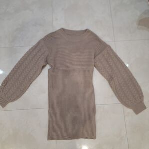 GRL グレイル 背中空き ニットワンピース S