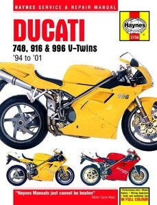  сервисная книжка обслуживание ремонт ремонт Ducati Ducati manual 748 916 996 4valve V-Twins 1994 2001 Biposto Senna S SP SPS ^.