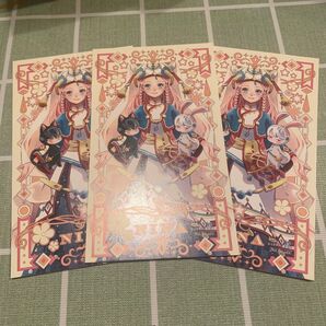 星降る王国のニナ 特典 雑誌表紙風ミニイラストカード タロット風イラストカード
