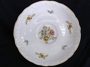 e2537　Noritake　ノリタケ　ソーサー　金彩　花柄　1客