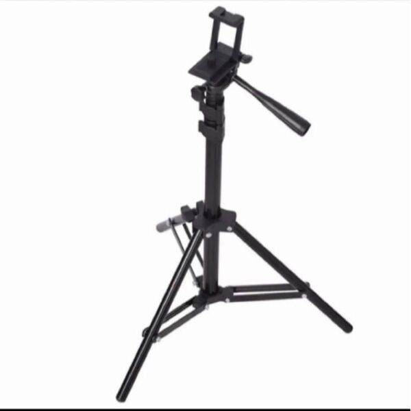 スタンド スマホ・カメラ 兼用 スタンド ライトスタンド 三脚 伸長 42.5cm