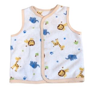 ベスト スリーパー 防寒 ルームウェア パジャマ キッズ 子供 服 食べっ子どうぶつ キャラクター 新生児 出産準備