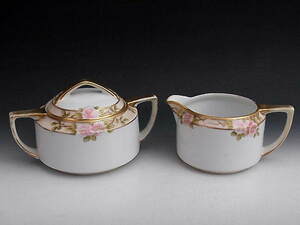  light . color rose .shuga-& creamer * Old Noritake 