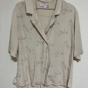 イネス ユニクロコラボ レーヨンオープンカラーブラウス 限定