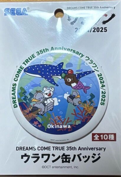 セガUFO限定 ドリカム 35th アニバーサリー ウラワン 巻バッジ 沖縄