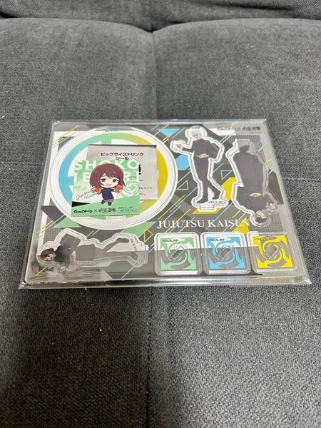 呪術廻戦 銀だこ アクスタコースター 五条悟 夏油傑 家入硝子 ドリンクステッカー