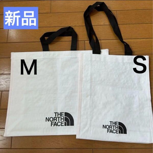 新品 匿名配送 韓国 S /M 2点セット ノースフェイス ショップトート袋 ショッパー トートバッグ