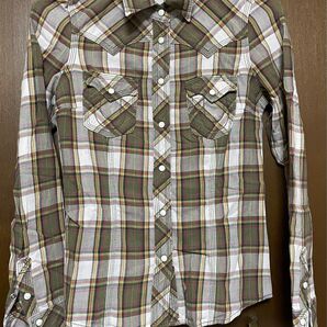 TRUE RELIGION タンガリーシャツ Sサイズ アメカジ チェック柄 長袖シャツ カジュアル