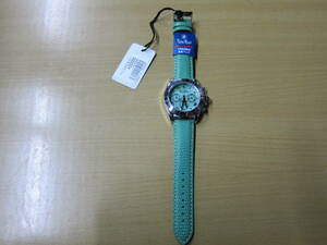 送料530円　Troy Bros トロイブロス　クロノグラフ 10気圧防水オールステンレス 腕時計　TFE-54004 グリーン