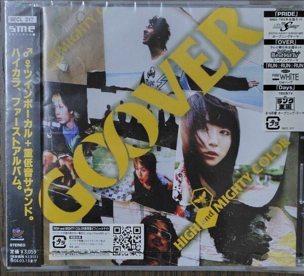 HIGH and MIGH COLOR/G∞VER (グーバー) ファーストアルバム CD 初回仕様 フォトステッカー付き
