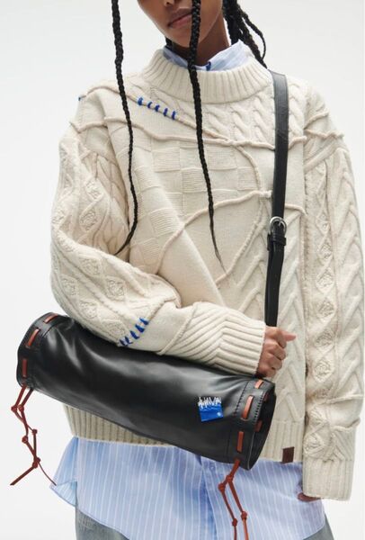 ADERERROR×ZARA パッチワーク オーバーサイズ ニット セーター