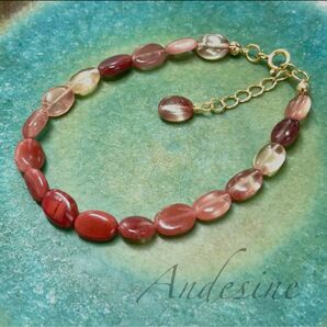 長さオーダー可*14kgfアンデシンのブレスレット*チベット産