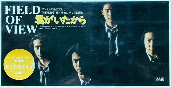 ☆連休値下げ FIELD OF VIEW 君がいたから デビューソング ドラマ主題歌 輝く季節の中で 坂井泉水 懐メロ 当時物☆
