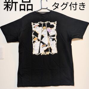 新品タグ付き!Size【M】ジョジョの奇妙な冒険☆ブラックTシャツ☆黄金の風☆ラスト1