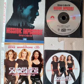 ★★★ミッションインポッシブルとチャーリーズ・エンジェルのアクションDVD2枚とパーケージ2枚。激安!