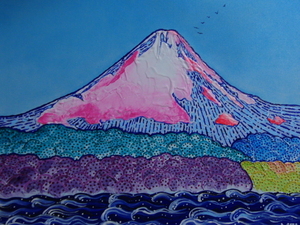 ≪国美協≫、佐藤めみ、『富士山』、油彩画、F10号：53,0cm×45,5cm、油絵一点物、新品高級油彩額付、直筆サイン・真作保証付