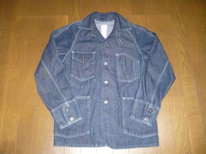 POST OVERALLS Engineers' Jacket エンジニアジャケット #1102 XS 10oz デニム カバーオール USA製 2010’s デッドストック