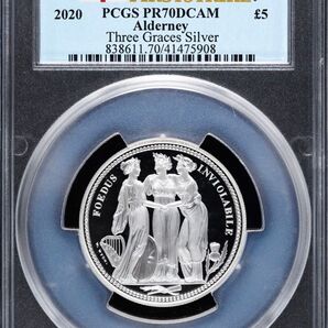 『PCGS PR70 DCAM』オルダニースリーグレイセス銀貨(2020年)