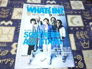 WHAT'S IN(ワッツイン) 2008年 9月 東方神起 シド サザンオール 東方神起 ポルノグラフィティ L'Arc-en-Ciel ポスター西野カナ MELL