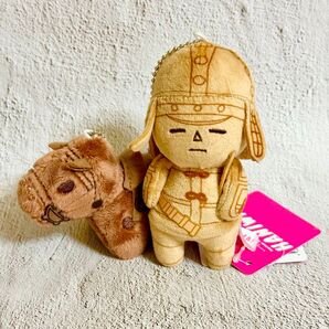 はにわ展 会場限定 マスコット 挂甲の武人 馬型 キーホルダー ぬいぐるみ