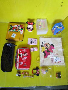 Disney Minnie Unase Ponlight+Pick+Cap Bottle Cap+Ki-Holder-+Используется O-Punka-+CD+Mira-Total 14 в общем