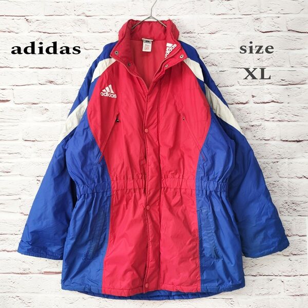 【パフォーマンス刺繍ロゴ】アディダス adidas ナイロンジャケット コート 万国旗タグ