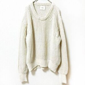 Y41【TOPKAPI EFOLE】 ニット セーター 長袖 アイボリー シンプルニット F