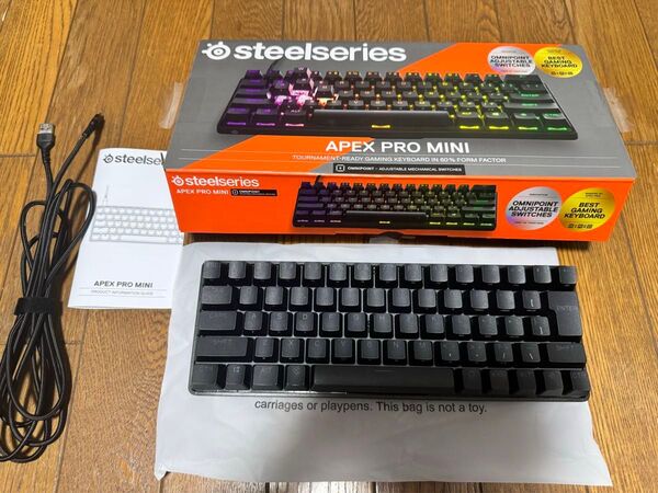 SteelSeries ゲーミングキーボード ミニサイズ Apex Pro Mini JP 有線 日本語配列