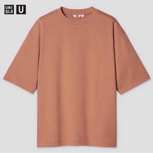 【極美品】UNIQLO エアリズムコットンオーバーサイズTシャツ 5分袖