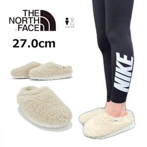 ザ ノースフェイス ミュール NS93M77 スリッポン モカシン ベージュ 27.0cm ボア素材 フリース 韓国 THE NORTH FACE MULE FLEECE 新品