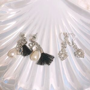 【O28】バラ売り可◎ドロップピアス2ペアセット☆G・H