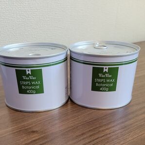 WaxWax 国産ストリップワックス 400ml 缶 2缶 ボタニカルワックス 蓋無し