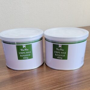 WaxWax 国産ストリップワックス 400ml 缶 2缶 ボタニカルワックス 蓋有り