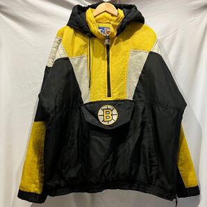 STARTER スターター ボストンブルーインズ プルオーバー中綿ジャケット