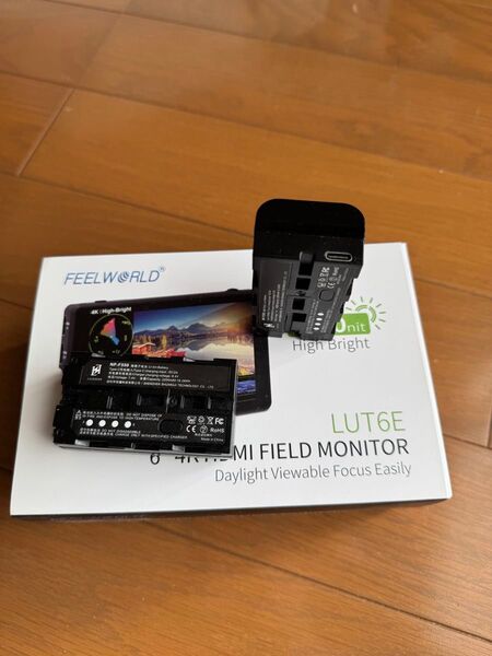 Feelworld Lut6 E 外部モニター バッテリー付き