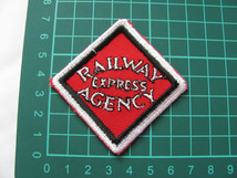 【ワッペン】Railway Express Agency デッドストック USA ビンテージ アメリカ 鉄道 古着 レア ワーク railroad patch_画像2